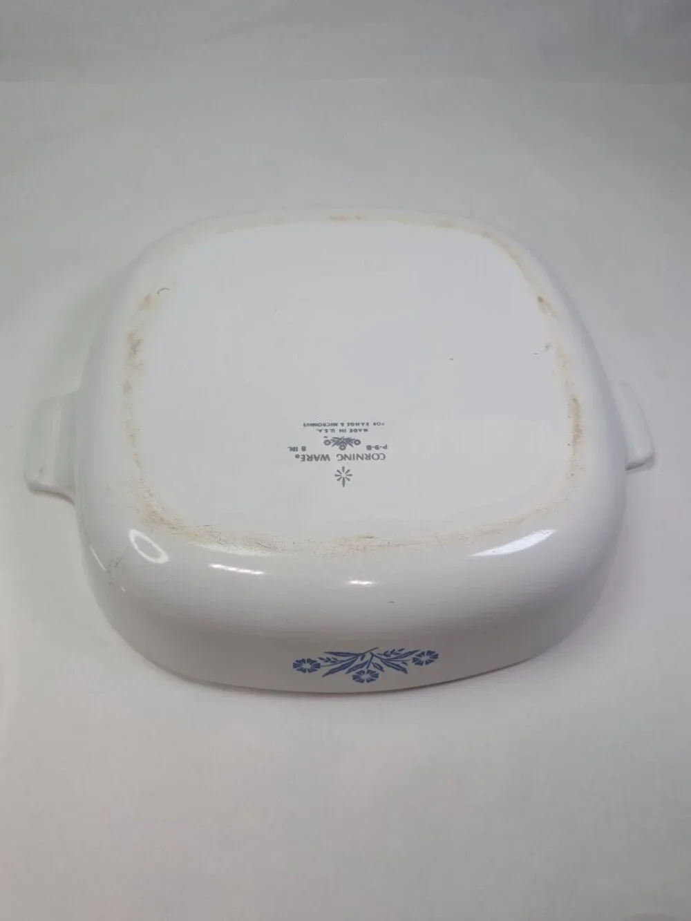 Vintage Corning Ware P-9-B Blue Cornflower Casserole & Lid MCM 80s